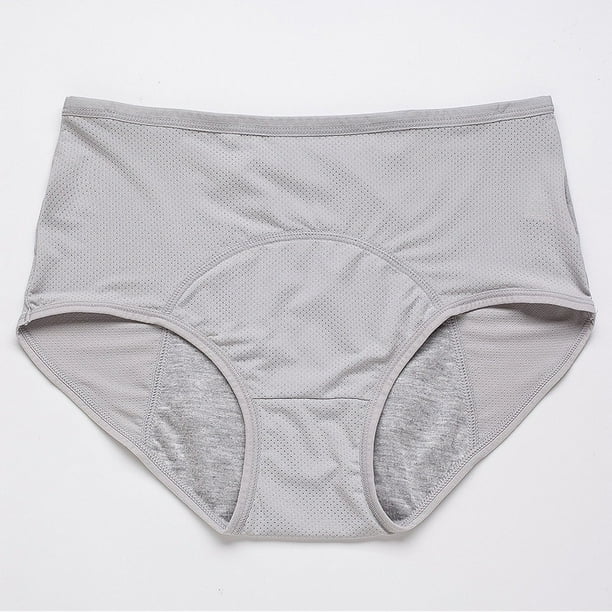 Ropa interior fisiológica triangular extra grande para mujer, cintura media a alta, a prueba de fugas antes y después de la menstruación, pantalones de vacaciones para tía