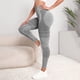 thumbnail image 5 of Pantalones de yoga de cintura alta y color llamativo para mujer: leggings ajustados para correr y hacer fitness, 5 of 6