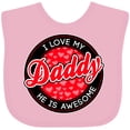 thumbnail image 3 of Inktastic I Love My Daddy Boys or Girls Baby Bib, 3 of 4