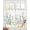 Green, variant on Spring Floral Sheer Curtains 45 Inch Length 2 Panels Set for Living Room/Bedroom, White Daisy Watercolor Leaves Pastoral Kitchen Curtains Grommet Semi-Sheer Curtains Window Treatments 42"x45"x2