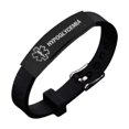 thumbnail image 1 of Titanium Steel Silicone Medical Information Bracelet, 1 of 2