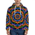 thumbnail image 2 of Fractal Spiral Trippy Hoodie Men Unisex 3d Fleece Hooded Sweatshirt Xx-Large, 2 of 7