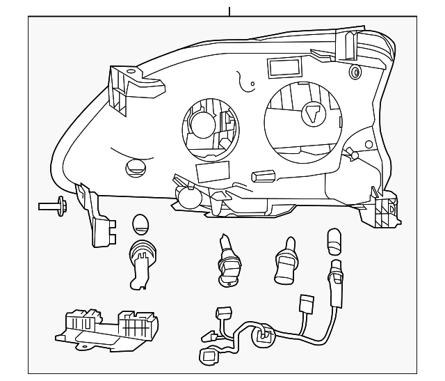 Left 26060-3SG2A Genuine Nissan Headlamp Assembly