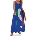 thumbnail image 2 of Italy Map Flag Sleeveless Dress Female clothing women's dresses luxury, 2 of 6