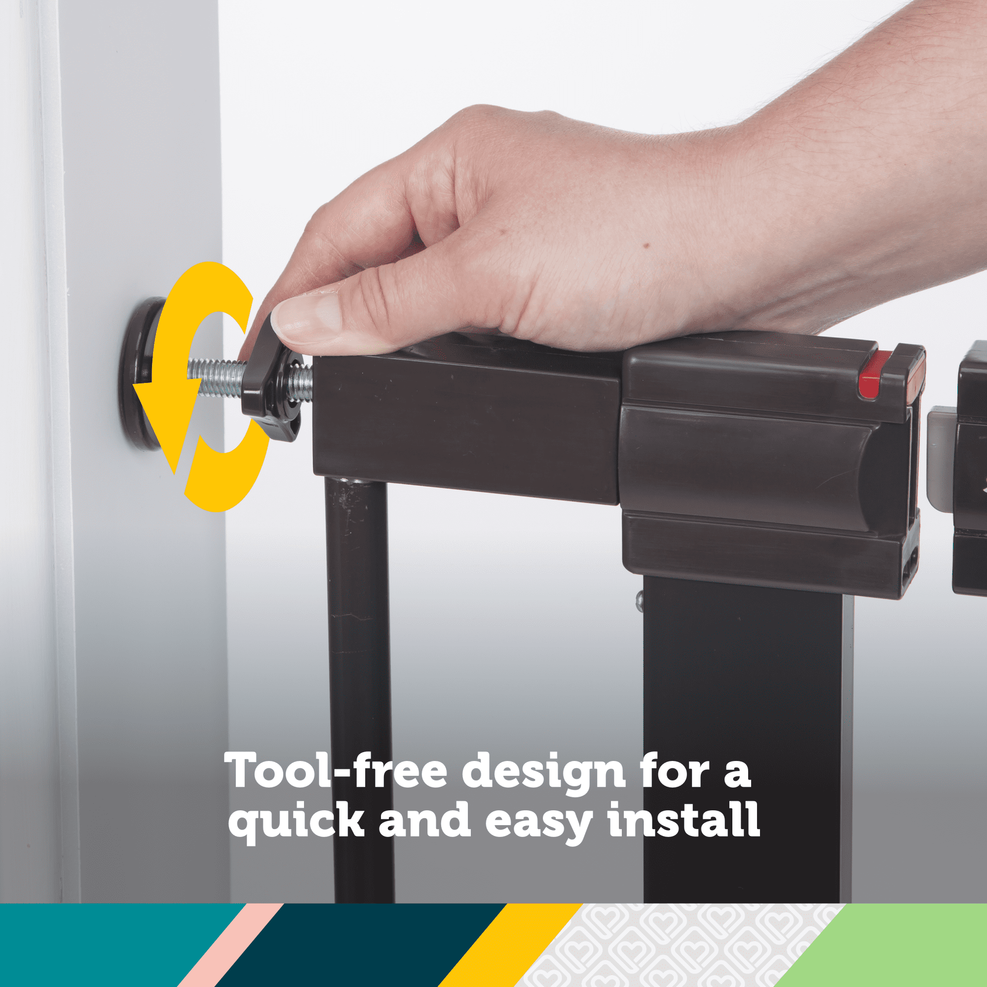 Safety 1st Easy Install Tall & Wide Walk-Through Baby Gate 29-47