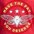thumbnail image 3 of CafePress - Cicadas Have The Day You Deserve Periodical Cicada Women's Football T Shirt - Womens Football Shirt, 3 of 4