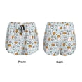 thumbnail image 5 of Lsque Cute Rabbit Hold Carrot Printed Women's Running Shorts with Liner Pockets,Elastic Quick Dry Workout Athletic Gym Yoga Shorts,Womens High Waist Shorts-, 5 of 9