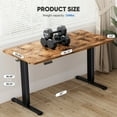 thumbnail image 2 of edx Electric Standing Desk, Height Adjustable Desk, 55 x 24 Inches Ergonomic Stand up Desk, 2 of 5