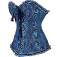 thumbnail image 2 of Mimigo Women Lace Up Back Sexy Floral Corset For Women Lingerie Bustier Top Plus Size, 2 of 5