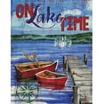 thumbnail image 2 of Brent, Paul 20x24 Gold Ornate Wood Framed with Double Matting Museum Art Print Titled - Lake Time Vertical I, 2 of 4
