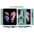 thumbnail image 7 of Allytech Rugged Case for Samsung Galaxy Z Fold5, Military Grade Protection Shockproof Cover with Metal Rotatable Ring Stand, Magnetic Car Mount Holder Case for Samsung Galaxy Z Fold5 - Green, 7 of 7