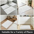 thumbnail image 3 of Vaukki White Bathroom Rug Sets 3 Piece Ultra Soft Absorbent Shaggy Bath Mat Non Slip Toilet Rug for Bathroom, 3 of 9