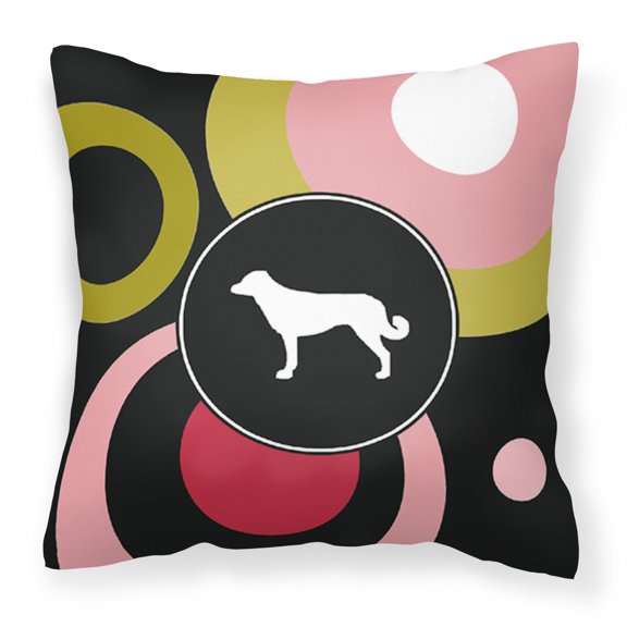 Carolines Treasures KJ1008PW1414 Anatolian Shepherd Decorative   Canvas Fabric Pillow 14Hx14W multicolor