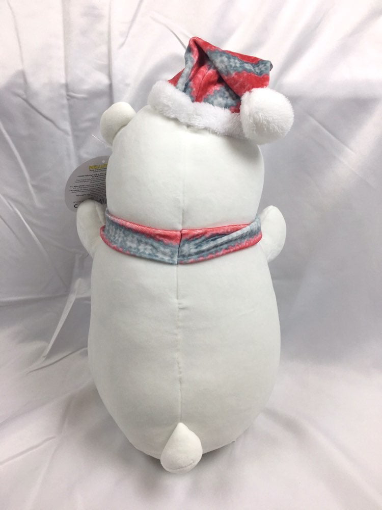 Squishmallows Hug Mees Mags The Polar Bear 14" W Scarf RARE HTF Kellytoy for sale online