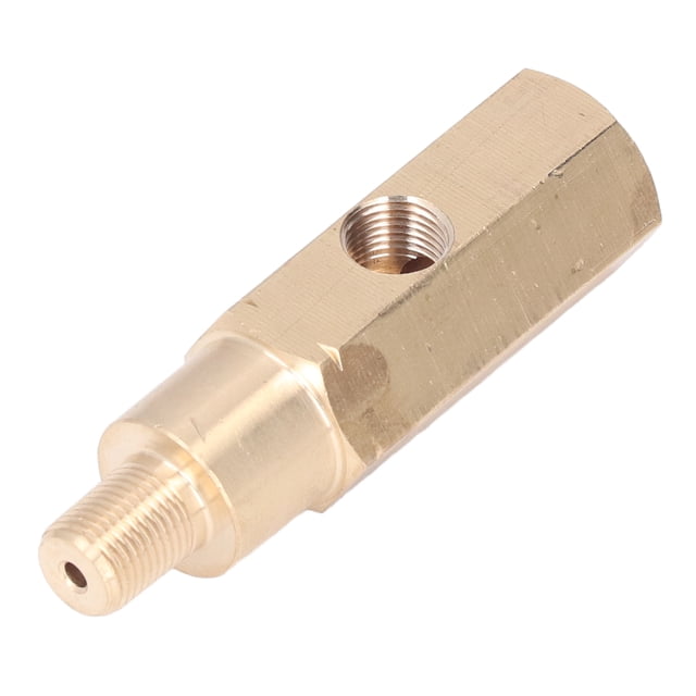 Adaptateur de Manomètre d'Huile, Résistance à la Rouille Installation Facile Universelle Excellente Performance Adaptateur en Laiton 1/8 Po pour Modification de Voiture