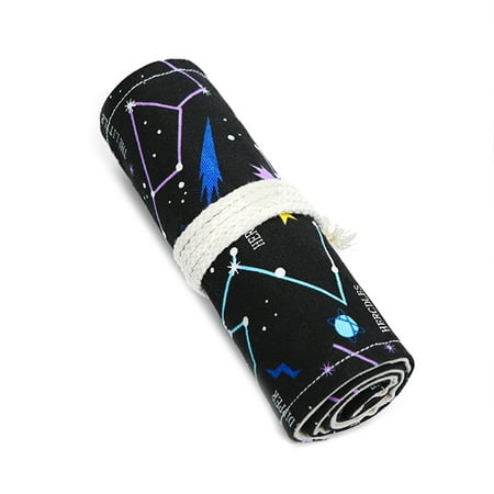 

36/48/72 Slots Colored Pencil Wrap Pencils Roll Holder Portable Coloring Pencils Organizer Roll Paint Brush Storage Bag