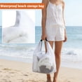 thumbnail image 4 of 27cm Waterproof Beach Storage Bag - Large Capacity for Wet Dry Gear, with Mesh Design and Portable Handle - for Men Women Outdoor Sports Travel Swimming Shower, 4 of 5