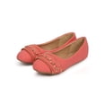 thumbnail image 5 of New Girl Link Larisa-17K Nubuck Round Toe Chain Zipper Ballet Flat 9 - 4, 5 of 5