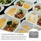 thumbnail image 4 of EeaseMX Bandeja rectangular de acero inoxidable con 4 compartimentos para servir alimentos, 4 of 8