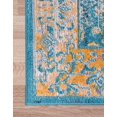 thumbnail image 6 of Unique Loom Charm Collection Area Rug - Clover (8' x 10' Rectangle Turquoise/Blue), 6 of 7