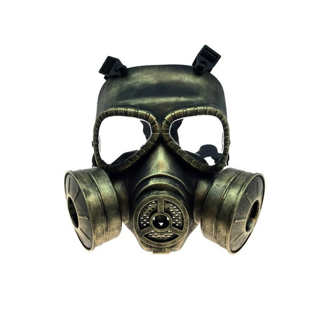 KBW Full Face Triangular Steampunk Gas Mask, Gold Black, One-Size - Walmart.com