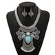thumbnail image 5 of Conjunto de aretes de collar de turquesa Hugo Enthic, 5 of 7