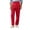 Red, variant on Levmjia Men's Pleated Front Dress Pants Solid Color Relaxed Fit Straight Leg Suit Pants with Side Pockets Business Casual Work Office Trousers