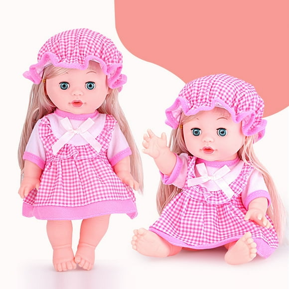 13 Inch Soft Reborn Sleeping Doll,Movable Limbs Dress Up Toys,Washable Soft Cuddly Body Toys,Nurturing Social Skill Training Toys,Portable Hug Accompany Toys,Christmas Birthday Festival Gift Toys