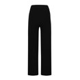 thumbnail image 7 of Sevevn Women Fashion Elastic Waist Solid Color Motion Fallow Full Length Pants Black XL Holiday Gift Finder, 7 of 7