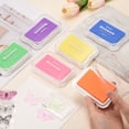 thumbnail image 4 of Uxcell Pigment Ink Pads for Stamps, 3.9 x 2.5 Inch Washable Embossing Craft Ink Pad Stamp for Paper, Fingerprint, DIY Card Making, Neon Yellow, 4 of 6