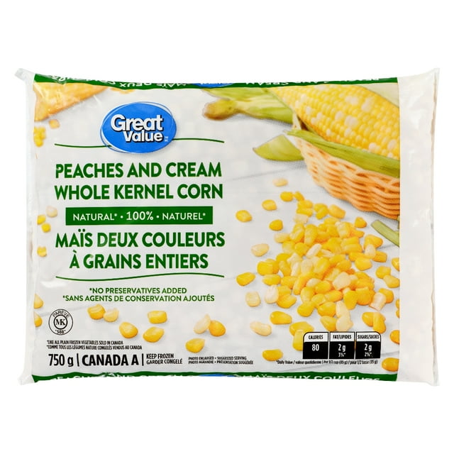Great Value Maïs à grains entiers deux couleurs 750g