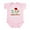 Petal Pink, variant on CafePress - My First Christmas Monkey Infant Bodysuit - Baby Light Bodysuit, Size Newborn - 24 Months