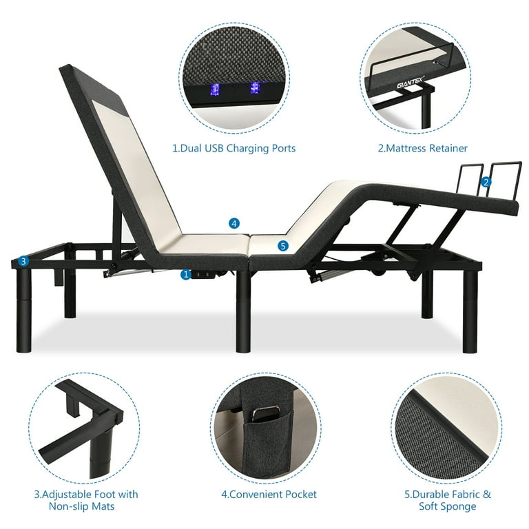 Non electric adjustable bed frame deals