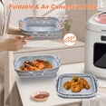 thumbnail image 4 of Silicone Air Fryer Liners, 22cm Air Fryer Liners Silicone with Oven Gloves, Kitchen Tongs, Silicone Brush, Easy Clean, Airfryer Accessories, 4 of 6