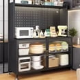 thumbnail image 2 of Modern Patio Sideboard Shelves Nordic Laden Accent Corner Dining Display Sideboard Accessories Vitrina De Cocina Furniture HDH My Lux Decor Round, 2 of 39