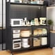 thumbnail image 2 of Modern Patio Sideboard Shelves Nordic Laden Accent Corner Dining Display Sideboard Accessories Vitrina De Cocina Furniture HDH My Lux Decor Round, 2 of 39