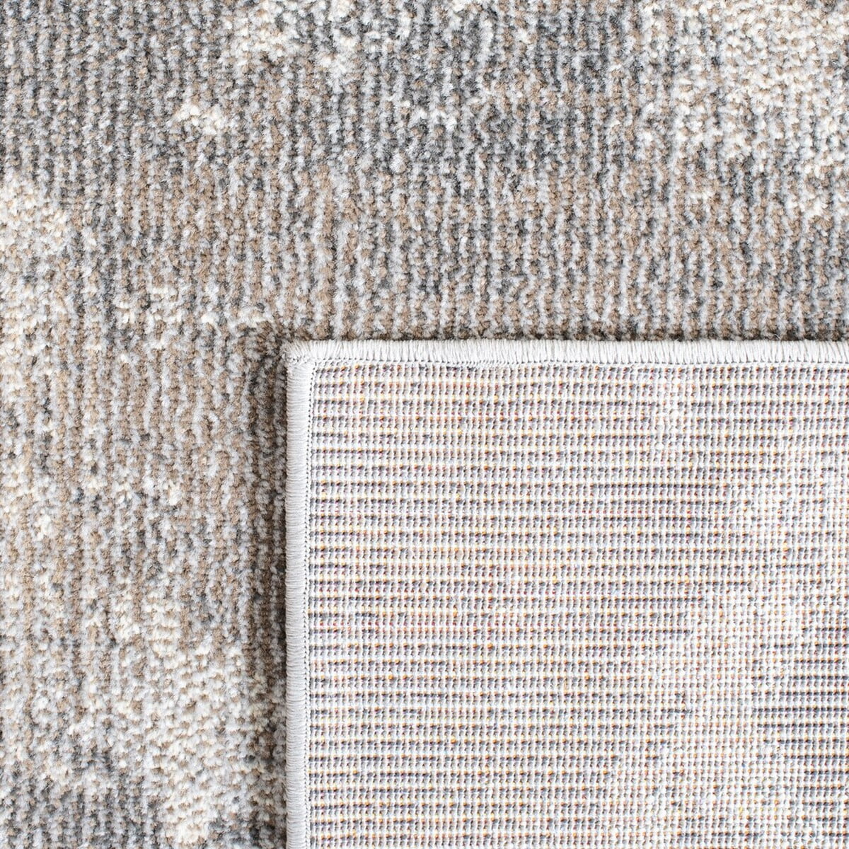 SAFAVIEH Madison Oscar Abstract Distressed Area Rug, Beige/Grey, 4' x 6'