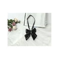 thumbnail image 5 of INSPIRE CHIC Women's Pre-tied Bowknot Adjustable Neck Strap Cute Bowtie 2 Pcs Black&Green, 5 of 6