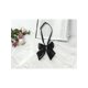 thumbnail image 5 of INSPIRAR CHIC Corbata de moño ajustable para mujeres, 2 piezas, negro+verde, talla única, 5 of 6