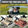 thumbnail image 4 of Yuyamidu Happy Christmas Golf Cart Seat Covers, Gingerbread Man Golf Cart Seat Towel Blanket with Pockets, Universal Accessories Keep Seat Comfortable and Clean, Red, 4 of 7