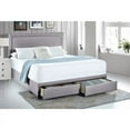 thumbnail image 2 of HomeFare Lit de Rangement Grand en Tissu Gris Glacier, 2 of 8