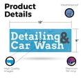 thumbnail image 2 of Detailing and Car Wash Vinyl Decal 12 Inch x 5 Inch Weatherproof Heavy-Duty Adhesive Backing | Vehicle Cleaning Services, Polishing, Affordable Rates | Made in USA, 2 of 6