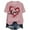Pink, variant on felwors Valentines Shirts for Women: Cute Love Heart Shirt Valentine T Shirt Red Short Sleeve Casual Hearts Tops(Dark Gray, XXXL)