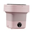 thumbnail image 2 of Abbracc Folding Washing Machine Compact Small Washer 6.5L Small Bucket Washer for Travel Pink, 2 of 9