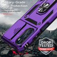thumbnail image 5 of for Moto G 5G 2022 Case with Slide Camera Cover HD Screen Protector [Military Grade 16ft. Drop Tested] Magnetic Ring Holder Kickstand Protective Phone Case for Motorola Moto G 5G 2022, Purple, 5 of 17