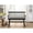 Black, variant on Gray Wooden Bench with Spindle Design / A Great Addition to Home