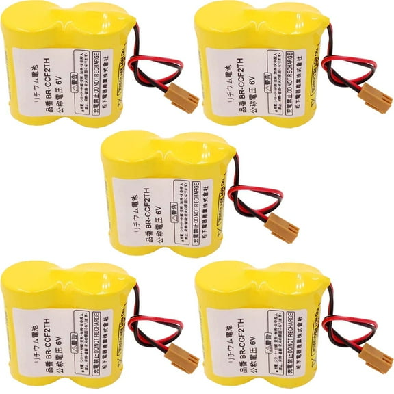 5Pcs  BR-CCF2TH Battery BR-C 6V 5000mAh BRCCF2TH Battery For Fanuc PLC BR-CCF2TH