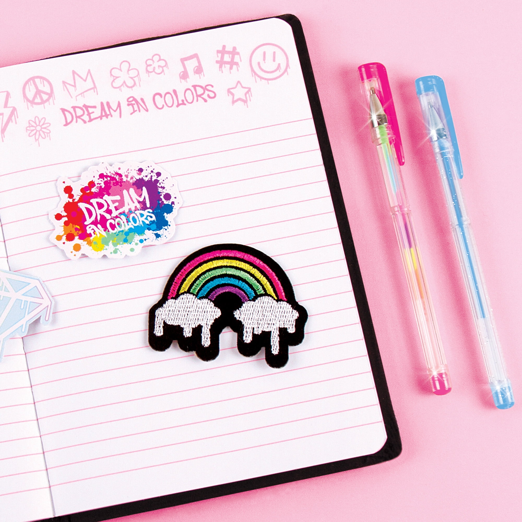 Three Cheers For Girls: Street Style Journal Set - 7 Piece Set, 160 Page Lined Journal, Hoodie Style Cover, Includes 2 Patches, 2 Stickers, 2 Gel Pens, Tweens & Girls 6+