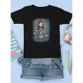 thumbnail image 3 of Little Girl With Stars T-Shirt Juniors -Image by Shutterstock,  Small, 3 of 4