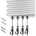thumbnail image 1 of Picture Rail Hanging System – 8 Pack Picture Hanging Kit Including 8 Pcs 24" Picture Rails, 8 Pcs 2M Picture Haning Wire Hooks – Elegant Art Hanging System for Gallery, House, Decor, 1 of 6
